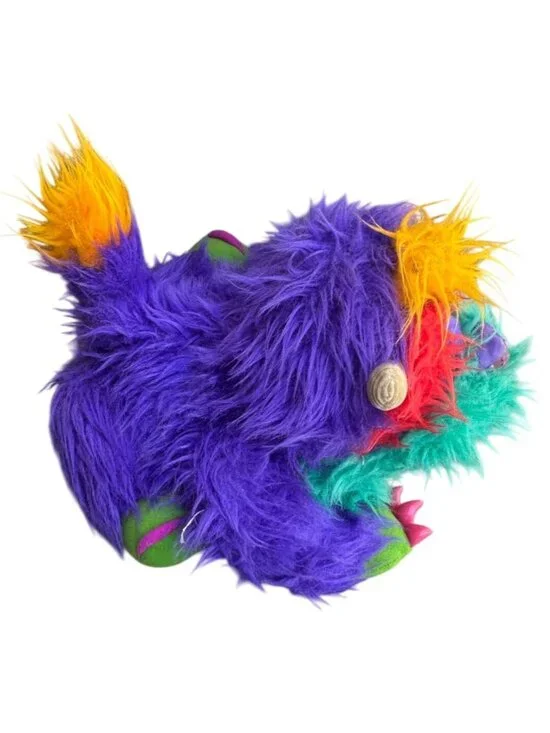 Vintage 1986 My Pet Monster, Rark, Hand Puppet Stuffed Animal Without Handcuffs - Picture 10 of 13